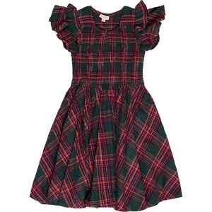 Ivy City Co Mini Hattie Dress in Evergreen Plaid size 13/14